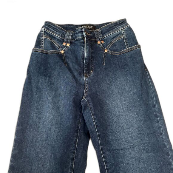 Judy Blue Center Stage Jeans High Rise Straight Leg Crop Casual Denim Size 7/28 - Picture 2 of 7